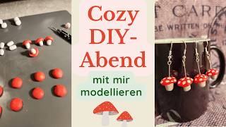 Mit mir Fliegenpilze aus FIMO modellieren 🍄 entspannter DIY-Abend