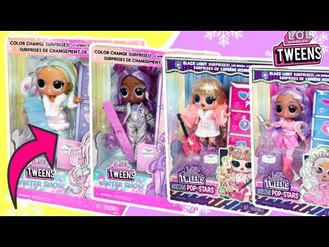 LOL Surprise Tweens Winter Snow & Neon Pop Stars Tweens Bon Bon Family Grows!