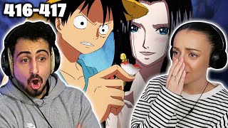 Luffy finds out about Ace... 😭 *ONE PIECE* Episodes 416-417 REACTION!