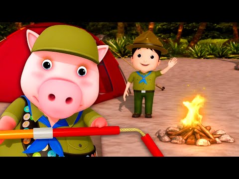 Going Camping with Friends! ⛺🌳 A Fun Outdoor Adventure Song