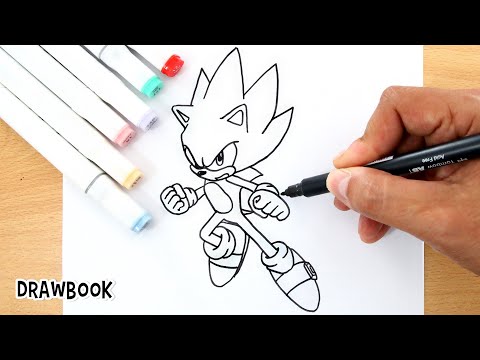 How to draw HYPER SONIC Floating in the Air