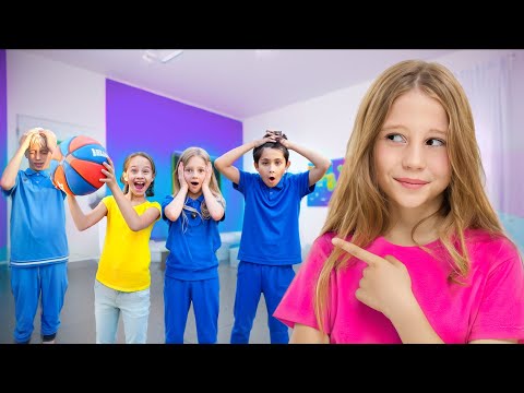 Nastya membantu teman-temannya menyesuaikan diri dengan hari pertama mereka di sekolah baru