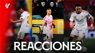 Las reacciones de los protagonistas tras la derrota ante el Valencia CF