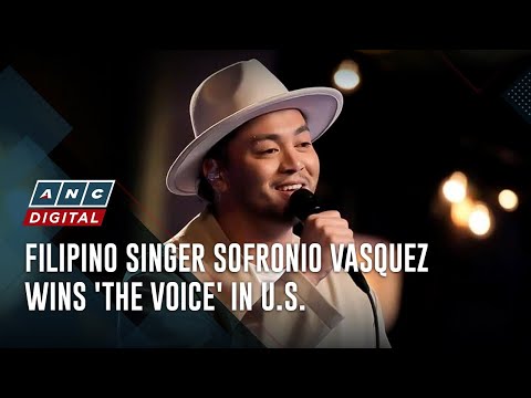 Filipino singer Sofronio Vasquez wins 'The Voice' in U.S.