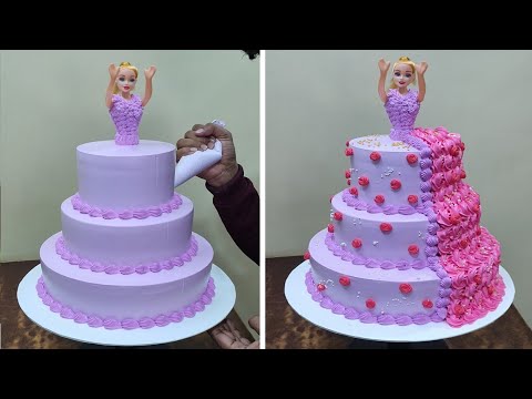 3 Step Cake Doll Cake | Barbie Doll Step Cake | New Doll Cake | Doll Cake