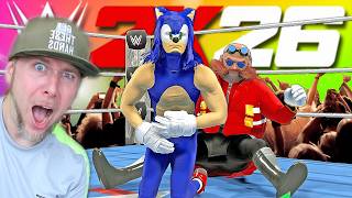 WWE 2K26 SONIC THE HEDGEHOG ELIMINATION CHAMBER