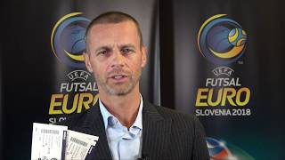 Aleksander Čeferin (predsednik UEFA) - nakup vstopnic | UEFA Futsal EURO 2018