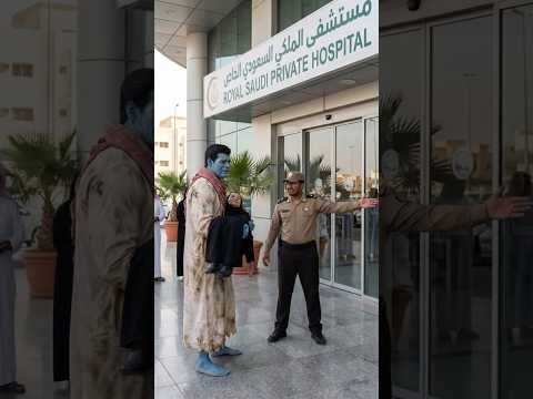 رفضوا دخول هالك وأمه المشفى..💔فشاهد كيف عالج أمه بالمجان!😱🔥#hulk #shorts #هالك #ai #avengers