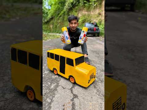Phir se green colour Rc bus ko yellow kardiya 😄😍