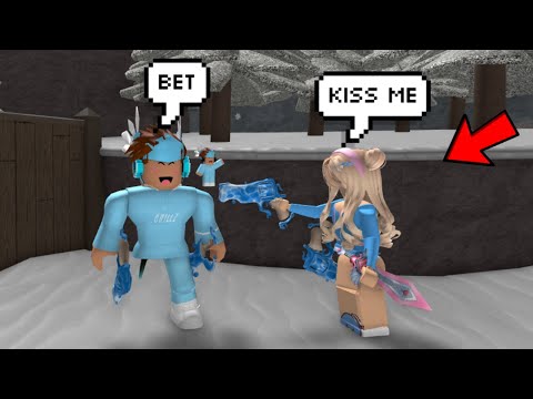 My GIRLFRIEND Gave Me The CRAZIEST DARES In MM2...