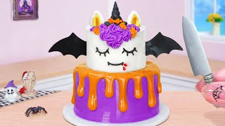 Halloween Unicorn Cake Recipe🎃 Amazing Miniature Halloween Cake Decorating Ideas🎃 Mini Cakes Making