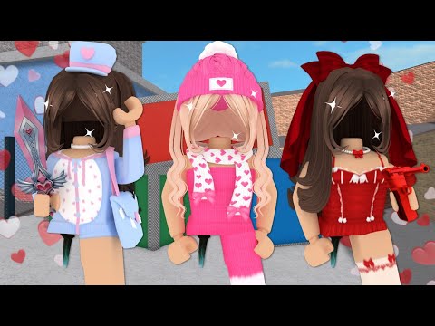 I Played MM2 With DIFFERENT VALENTINES OUTFITS... (Murder Mystery 2)