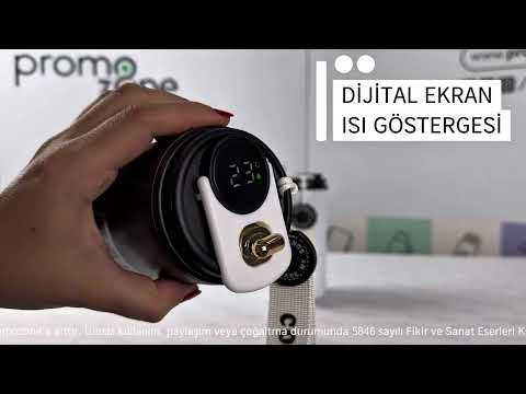 440 ml Isı Göstergeli Çift Duvarlı Çelik Termos Promozone