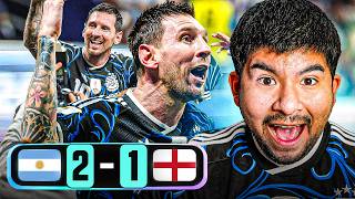 MESSI CARRYS ARGENTINA TO ANOTHER WORLD CUP FINAL!! | ARGENTINA 2-1 ENGLAND WORLD CUP MATCH REACTION