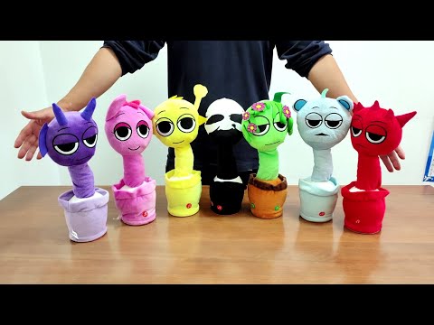 Sprunki Dancing Cactus Plush Toys Unboxing 2024