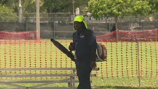 YouTube video thumbnail: Outdoor Workers in South Florida are Struggling to Beat the Heat