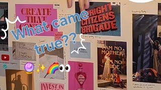 2025 Vision Board Review 🔮✨️💖🌈👀