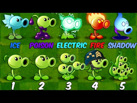 Every Peashooter vs Jurassic Gargantuar Zombie - Who's Best Plant? - PvZ 2 Battlez