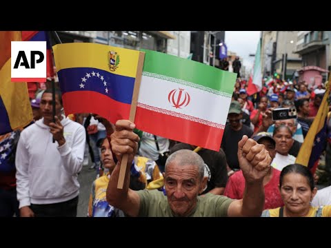 YouTube video thumbnail: Maduro Supporters in Venezuela March in Support of Iran After Israel Strikes