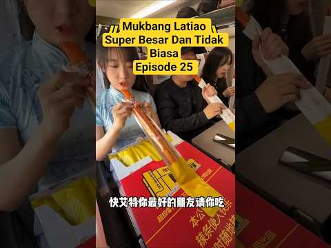 MUKBANG LATIAO MEWAH DENGAN BUNGKUS UNIK EPISODE 25 #mukbang #reels #shots #viralvideo #train