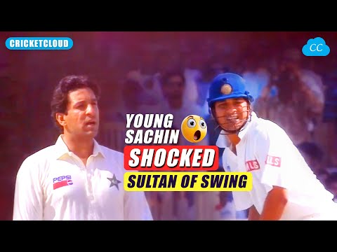 Young Sachin Shocked Wasim Akram & All Pakistani Bowlers | INDvPAK 1994 !!