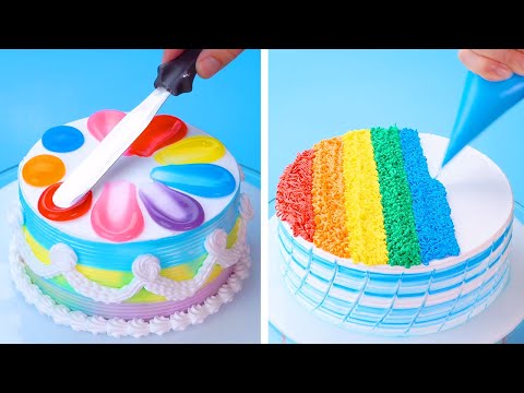 My Favorite Rainbow Cake Videos | Homemade Easy Cake Design Ideas | Easy Cake Decorating Hacks