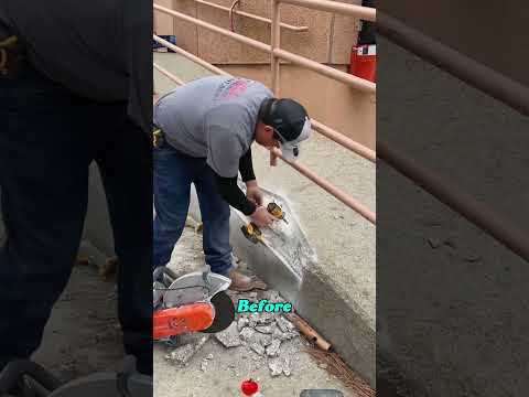 Why Proper Concrete Repair Matters#ConcreteRepair #RampFix #ConstructionWork #DIYProjects
