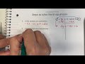 Isolating Variables in Equations