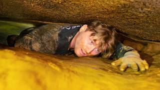 The worst claustrophobic cave I've ever seen. *TRIGGER WARNING