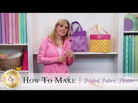 How to Make a Folded Fabric Flower | a Shabby Fabrics...