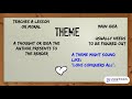 Distinguishing Theme and Motif in Literature