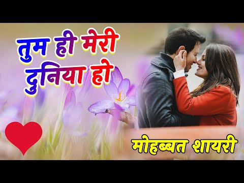 तुम ही हो मेरी दुनिया | मोहब्बत शायरी | Love Shayari In Hindi | Sad Hindi Shayari