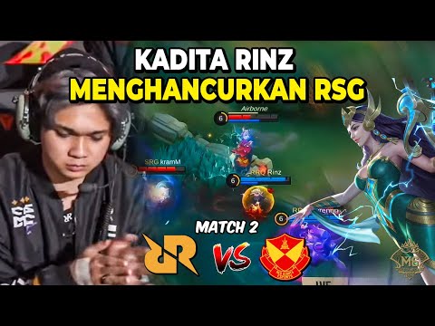 RINZ MENGAMUK DENGAN KADITANYA!!! RRQ VS SRG M6! MATCH 2