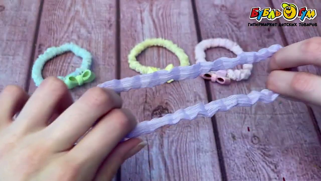 Набор резинок тканевых Lilly&Mia Разноцветные бантики - видео