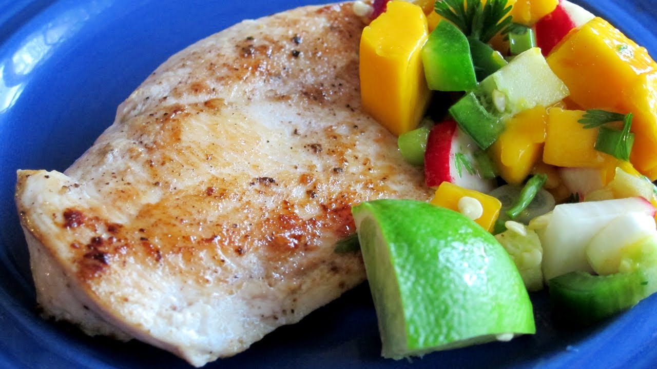 How to Make Chicken with Mango Salsa - Hilah Cooking