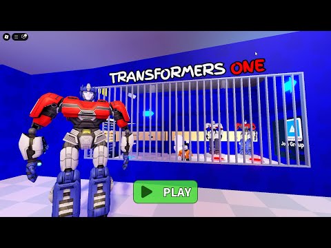 TRANSFORMERS ONE BARRY'S PRISON RUN Obby New Update Roblox - All Bosses Battle FULL GAME #scaryobby