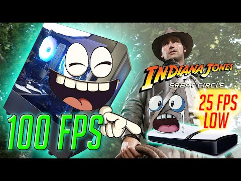 ¡PC 100 FPS en Indiana Jones, humillando consolas!