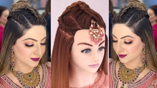 2 Wedding hairstyles Kashee's l Bridesmaid Hairstyles l Low ponytail l Kashee's Bridal Hairstyles
