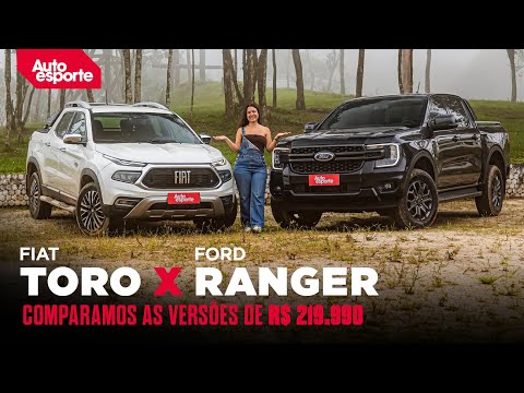 FORD RANGER BLACK X FIAT TORO RANCH: qual picape é a MELHOR por R$ 220 mil?