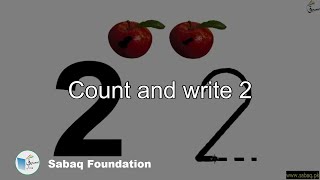 Count and write 2