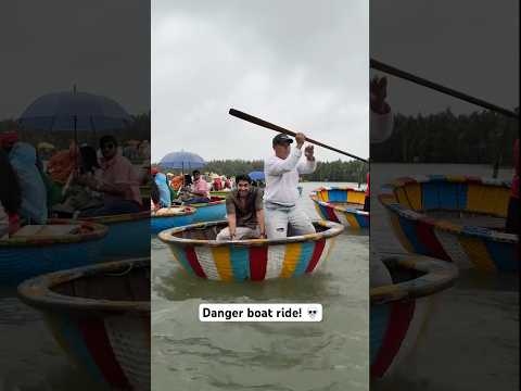 Dangerous Boat Ride In Vietnam! 🚣 #shorts #vlog