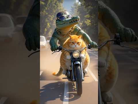 Big cat, crocodile and tiger video.#cat #crocodile #tiger #ytshorts