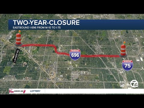 First morning drive with I-696 closure