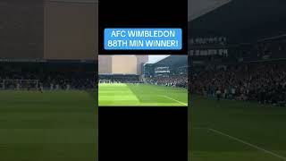 AFC WIMBLEDON 88TH MIN WINNER! #efl #football #leagueone #wiganathletic #afcwimbledon