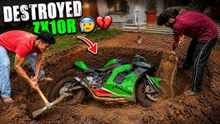 25 Lakh ki Superbike ko Zamen me Gad diya😱 Zamen me gad diya Zx10r😱 Superbike ko |