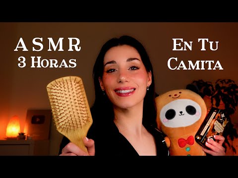 ASMR EN TU CAMITA HASTA QUE TE DUERMAS ❤️💤 Caricias, Masajes & Cepillo 🧸 Roleplay Español