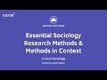 Research Methods and Theoretical Perspectives