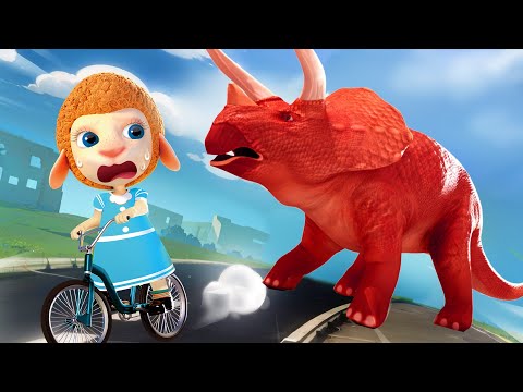 The Day the Dinosaur Came to City | Cartoon for Kids | Dolly and Friends