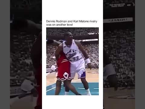 Dennis Rodman and Karl Malone rivalry #nba #wnba #basketball #basketballshorts #sports #postpunk
