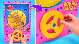 DIY Bubble Maze Machine! Can You Win the Gum? 😋🎯